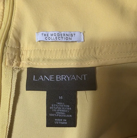 Lane Bryant Yellow A-Line Skirt - Picture 3 of 4